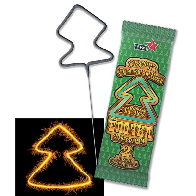 Елочка Бенгальские огни фигурные купить в Раменском | ramenskoe.salutsklad.ru